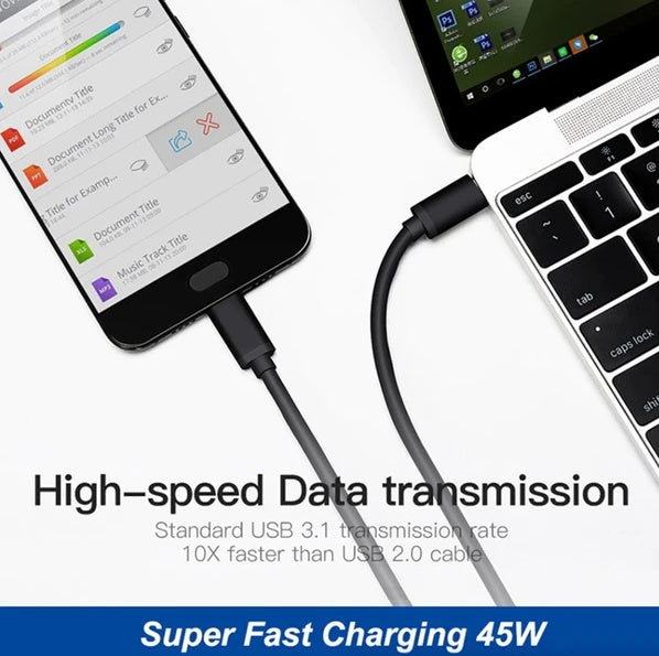 45W USB-C Charger with 10 ft Cable