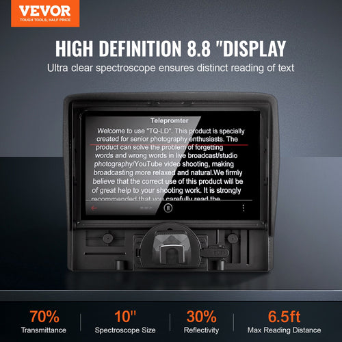 10-Inch Desktop Teleprompter