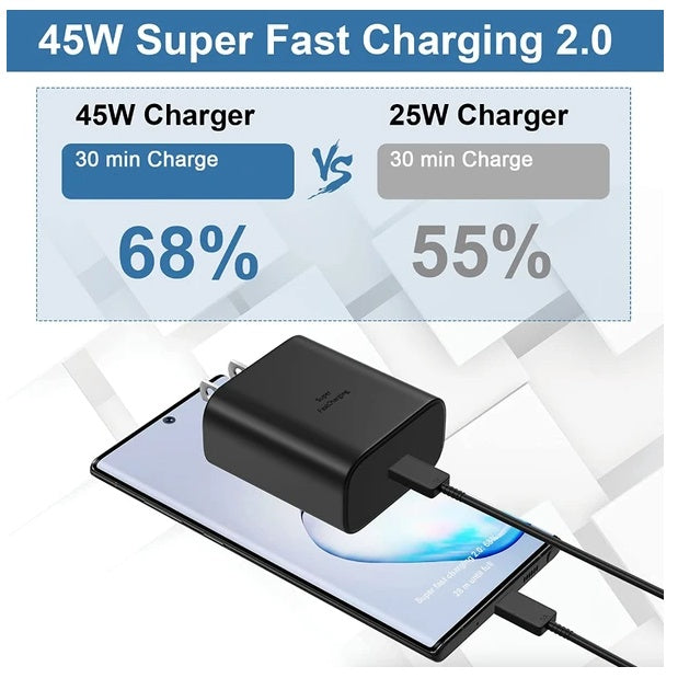 45W USB-C Charger with 10 ft Cable