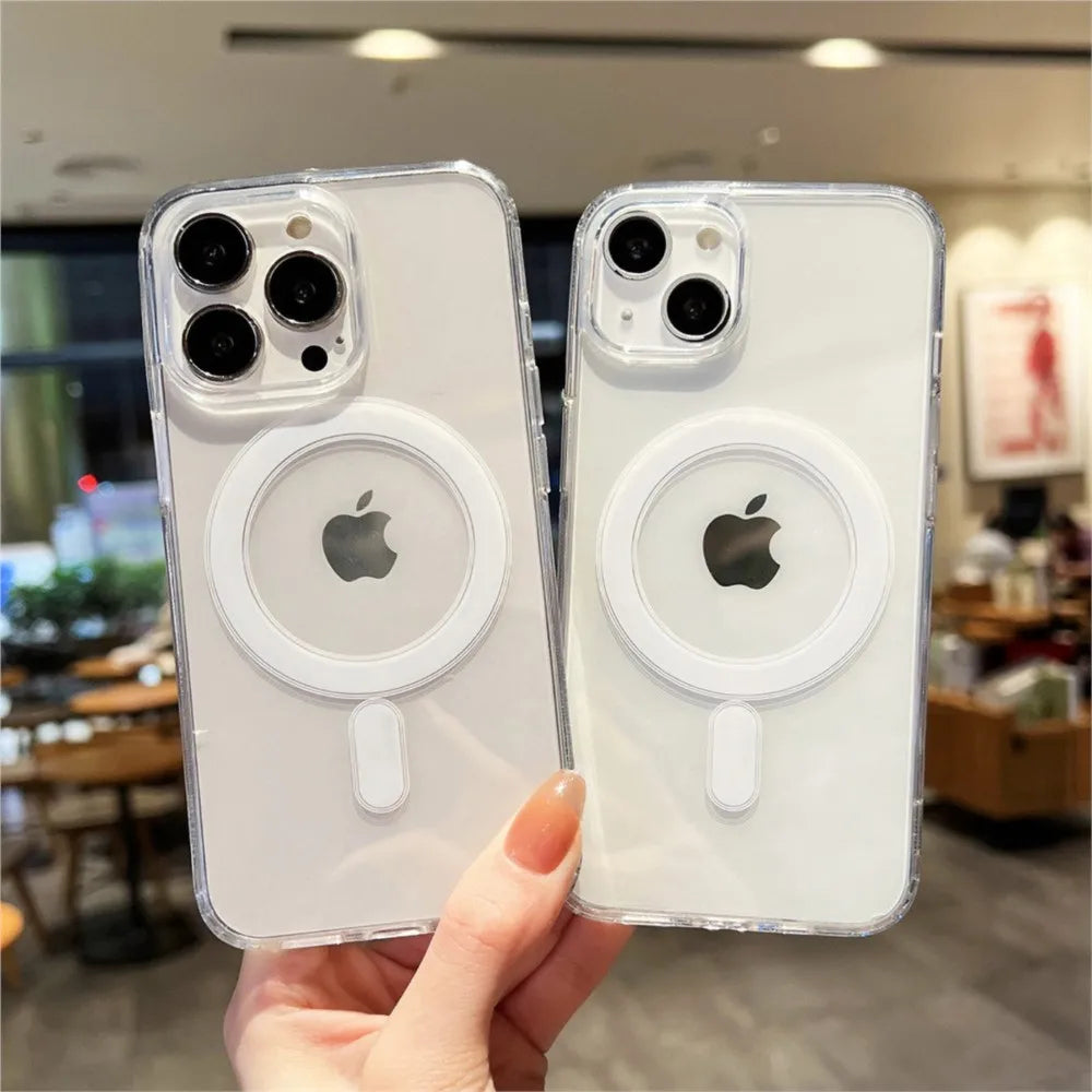 Clear Magnetic Protective Case for Select iPhone Models