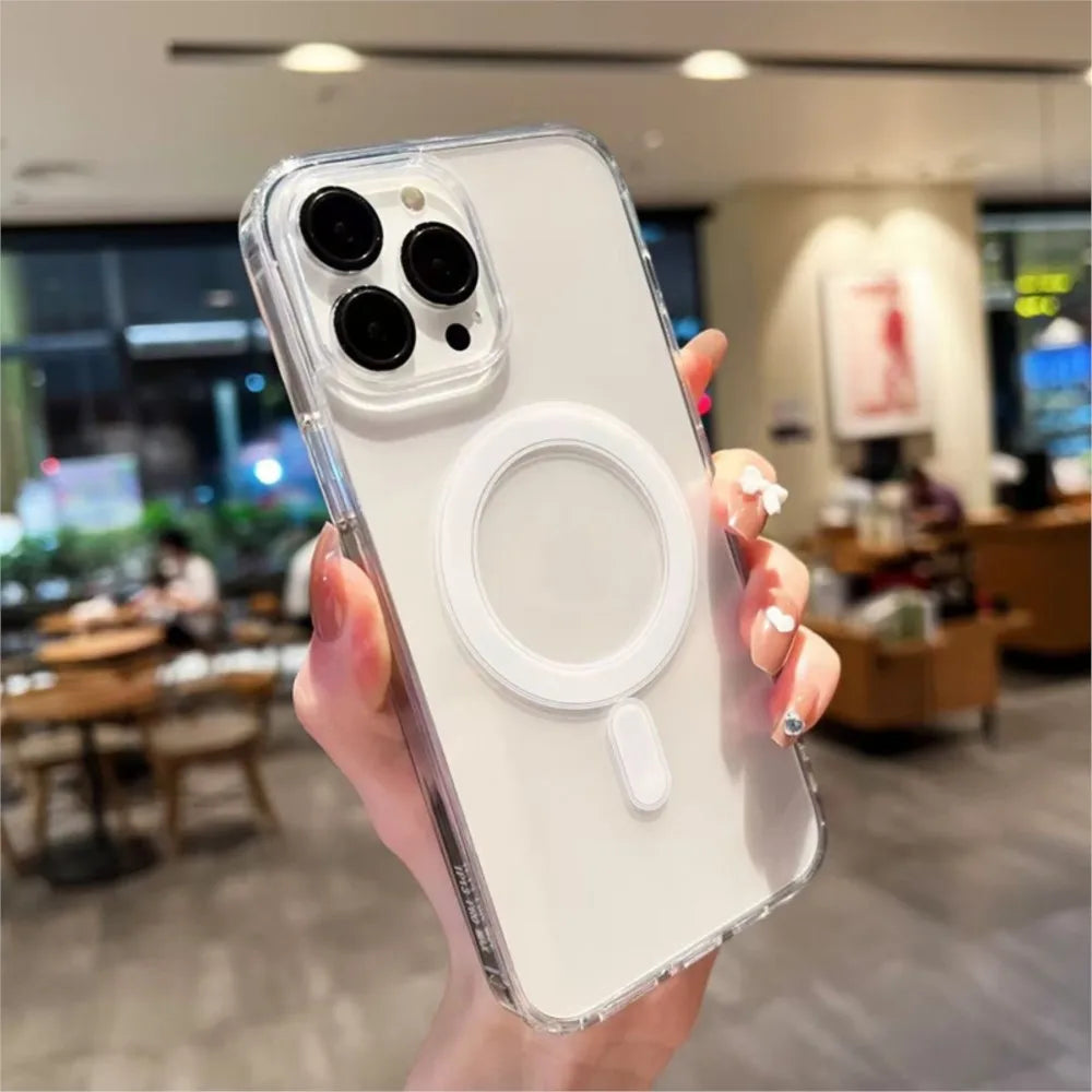 Clear Magnetic Protective Case for Select iPhone Models