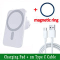 Magnetic Car Wireless Charger – Black & White