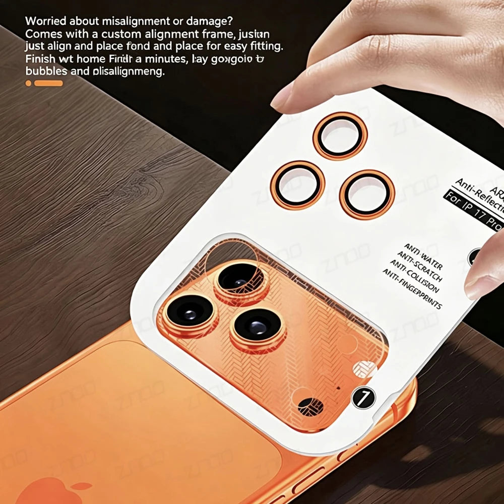 Metal-Mesh Camera Lens Protector for iPhone 17 Pro & Pro Max