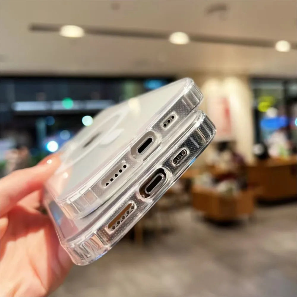 Clear Magnetic Protective Case for Select iPhone Models
