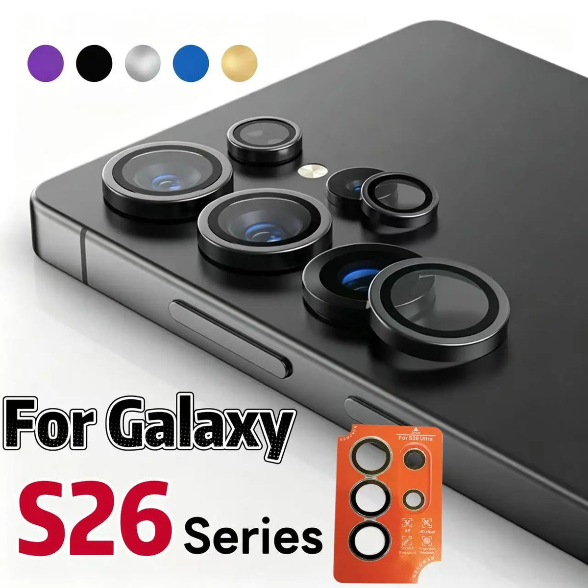 Camera Lens Protector for Galaxy S26, S26+ & S26 Ultra