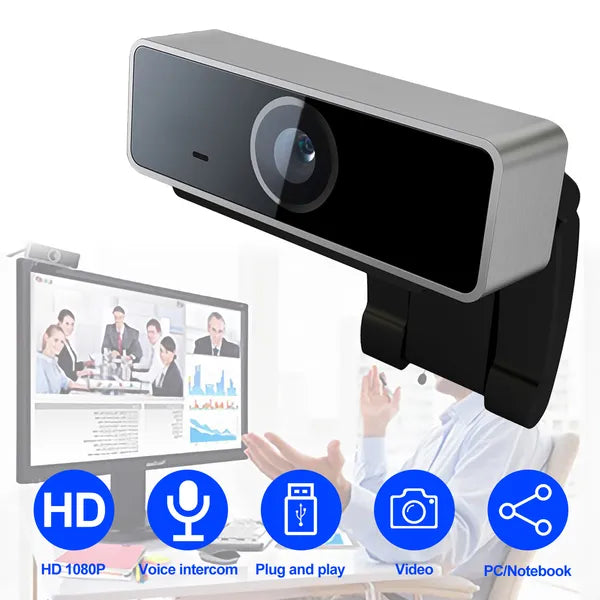 FHD 1080p Webcam with Microphone