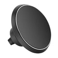 Black 5W Qi wireless car charger and magnetic air-vent mount